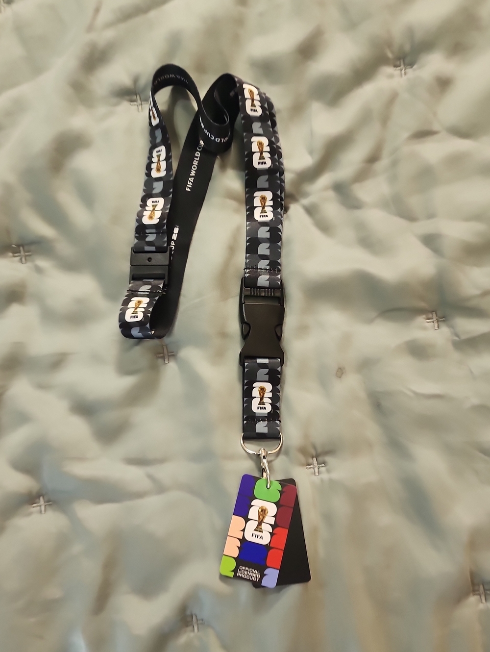 Branded Black Lanyard with Multi-Color Badge Holder